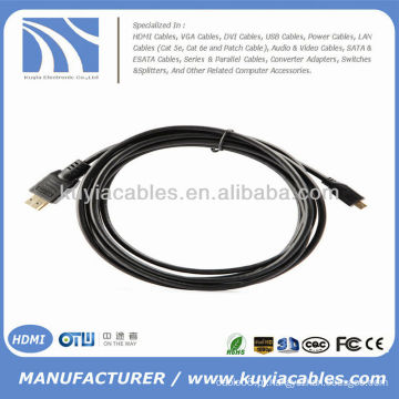 Cabo HDMI para Micro HDMI Macho para Macho 3M